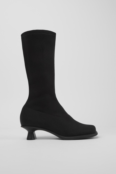 Camper AU Design Dina Black Tencel™ Lyocell High Boots