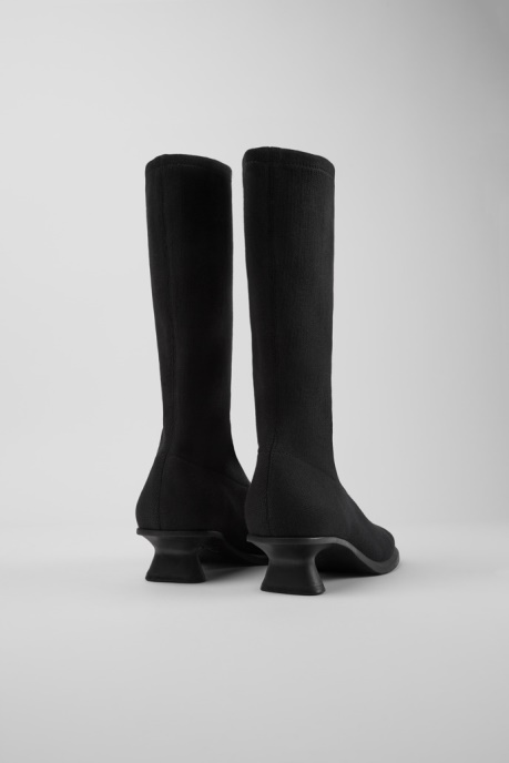 Camper AU Design Dina Black Tencel™ Lyocell High Boots