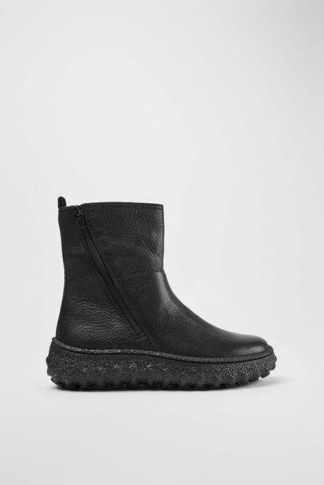 Ground Michelin Women's Black Mid Boot With Zip Camper AU New Arrivals