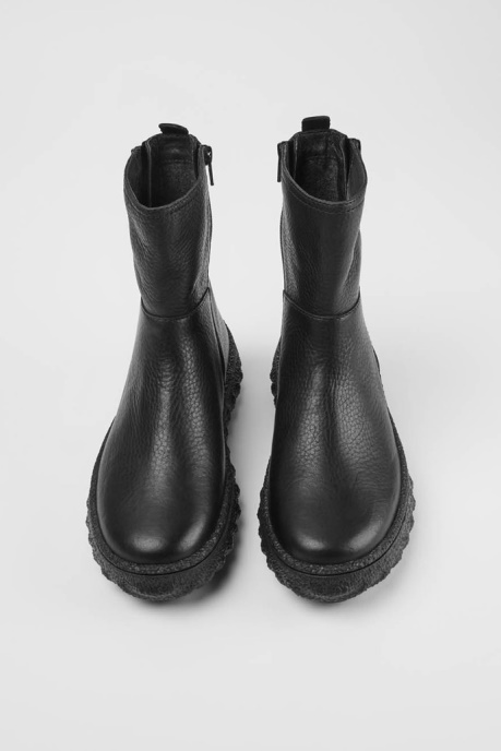 Ground Michelin Women's Black Mid Boot With Zip Camper AU New Arrivals