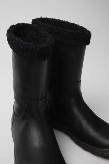 Exclusive Camper AU Peu Pista Gore-Tex Black Leather Boots For Women