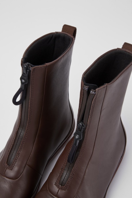 Peu Pista Gore-Tex Brown Leather Zip Boots Camper AU New Arrivals