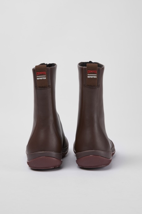 Peu Pista Gore-Tex Brown Leather Zip Boots Camper AU New Arrivals