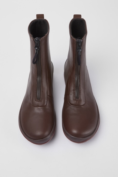 Peu Pista Gore-Tex Brown Leather Zip Boots Camper AU New Arrivals