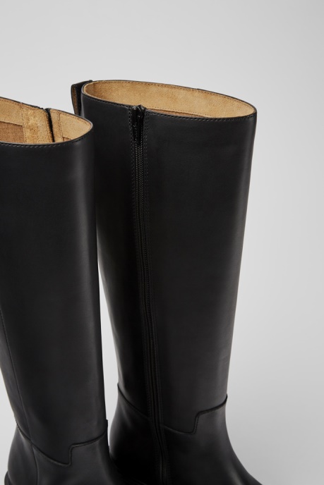 Milah Black Leather High Boots For Women Exclusive Camper AU