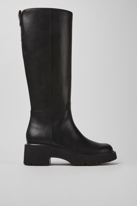 Milah Black Leather High Boots For Women Exclusive Camper AU