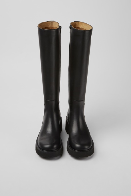 Milah Black Leather High Boots For Women Exclusive Camper AU