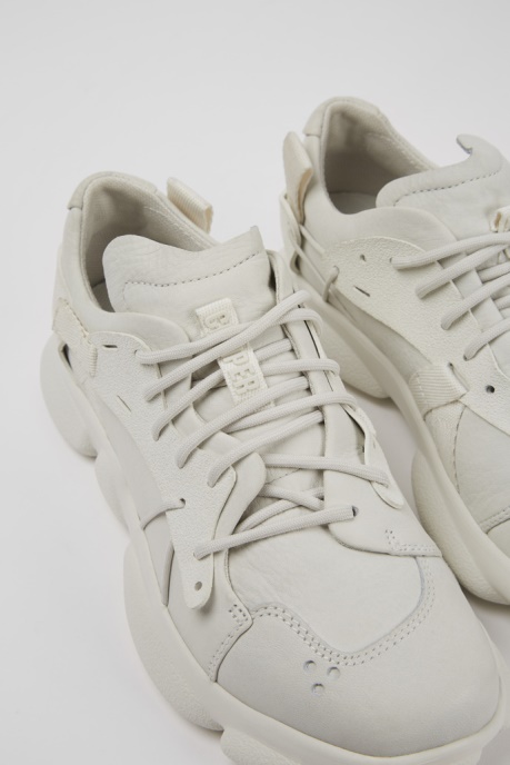 Exclusive Camper AU Karst White Non-Dyed Leather Sneakers For Women