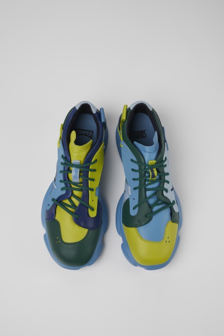 Design Twins Multicolored Leather And Textile Sneakers For Women Camper AU