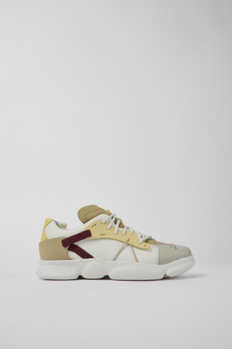 Twins Multicolored Leather And Textile Sneakers For Women Camper AU New Arrivals