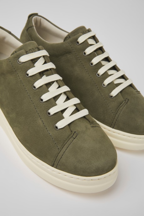 Exclusive Camper AU Runner Up Green Nubuck Sneakers For Women