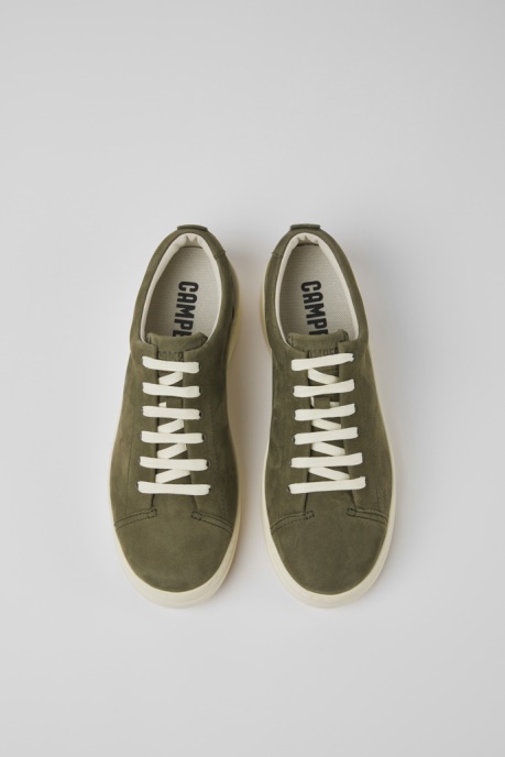 Exclusive Camper AU Runner Up Green Nubuck Sneakers For Women