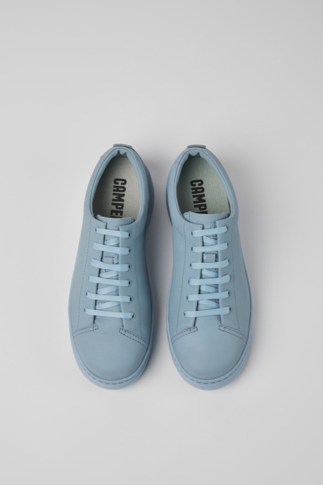 Runner Up Blue Leather Sneakers For Women Camper AU New Arrivals