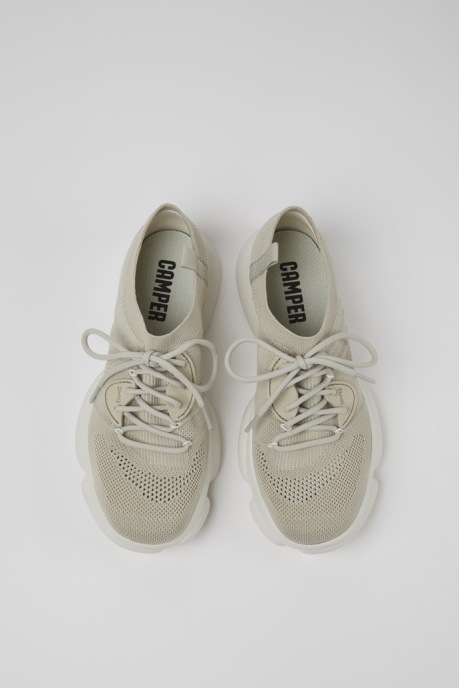 Design Karst Gray Textile Sneakers For Women Camper AU