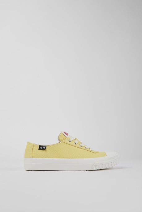 Camaleon Yellow Recycled Cotton Sneakers For Women Camper AU New Arrivals