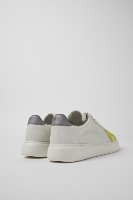Design Runner K21 White Non-Dyed Leather And Nubuck Sneakers For Women Camper AU