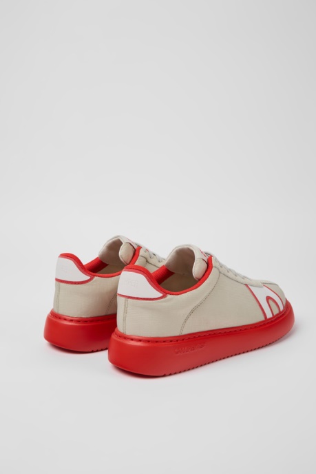 Runner K21 Gray And Red Textile And Nubuck Sneakers For Women Camper AU New Arrivals
