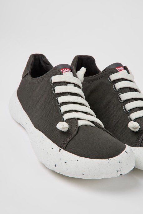 Camper AU Peu Stadium Gray Textile Sneakers For Women New Arrivals