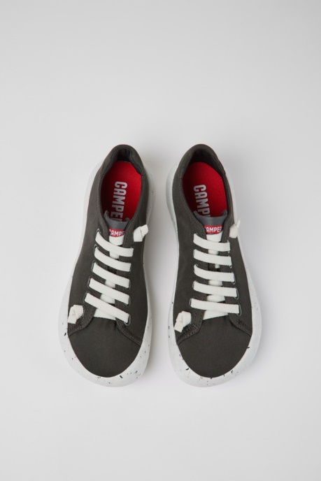Camper AU Peu Stadium Gray Textile Sneakers For Women New Arrivals