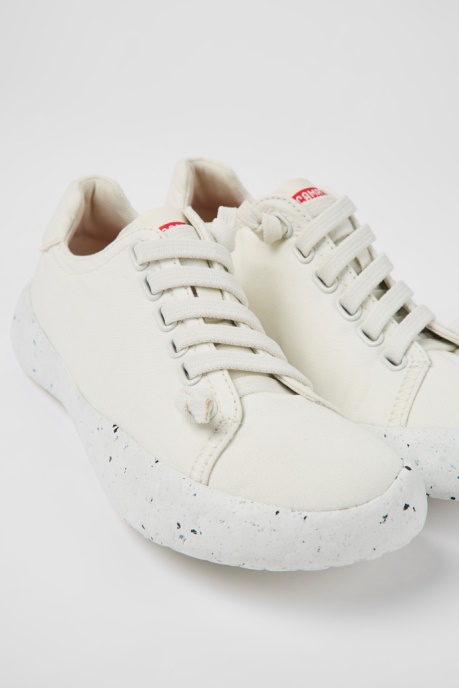 Design Peu Stadium White Textile Sneakers For Women Camper AU