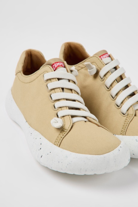 Design Peu Stadium Beige Textile Sneakers For Women Camper AU