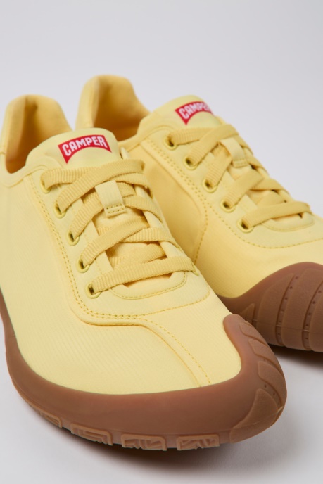 Design Path Yellow Textile Sneakers For Women Camper AU