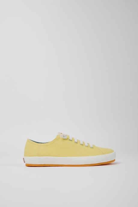 Camper AU Design Peu Rambla Yellow Textile Sneakers For Women