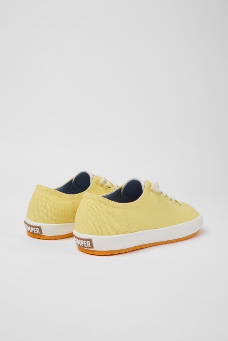 Camper AU Design Peu Rambla Yellow Textile Sneakers For Women