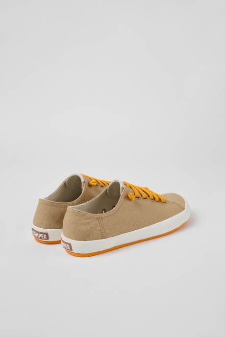 Exclusive Camper AU Peu Rambla Beige Textile Sneakers For Women