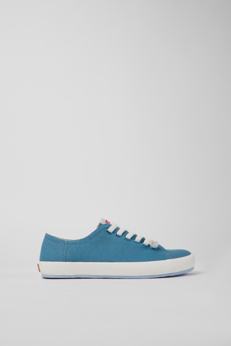 Design Peu Rambla Blue Textile Sneakers For Women Camper AU