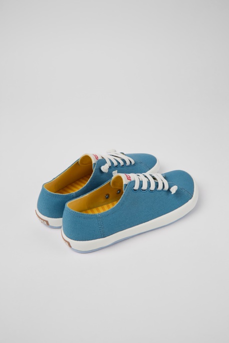 Design Peu Rambla Blue Textile Sneakers For Women Camper AU