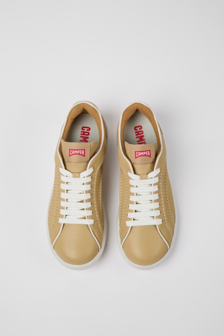 Exclusive Camper AU Pelotas Xlite Beige Leather Sneakers For Women