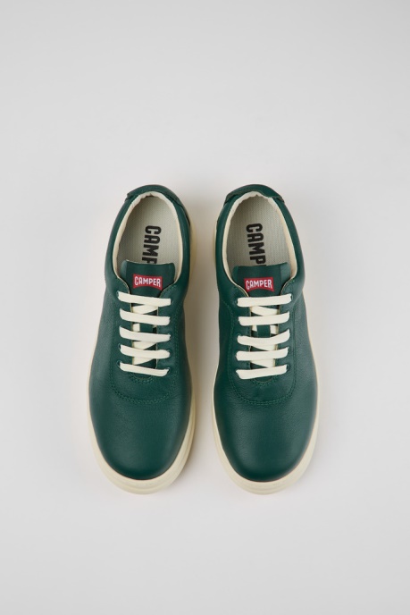 Runner Up Green Leather Sneakers For Women Camper AU New Arrivals