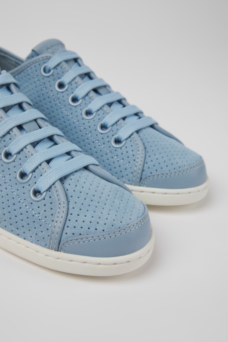 Uno Blue Nubuck And Leather Sneakers For Women Exclusive Camper AU
