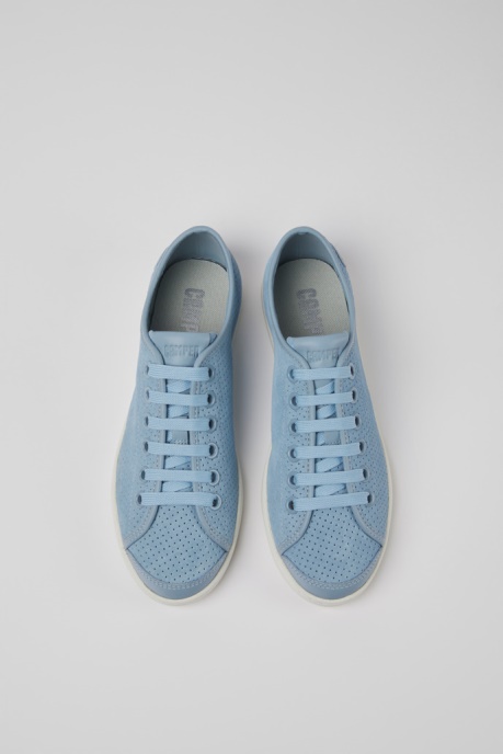 Uno Blue Nubuck And Leather Sneakers For Women Exclusive Camper AU
