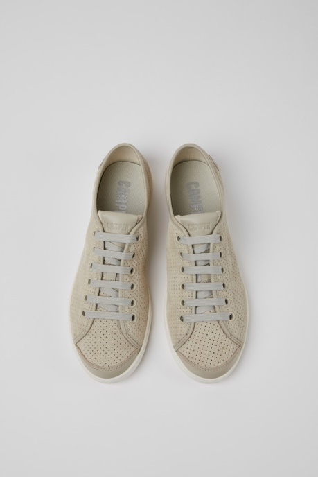 Design Uno Gray Nubuck And Leather Sneakers For Women Camper AU