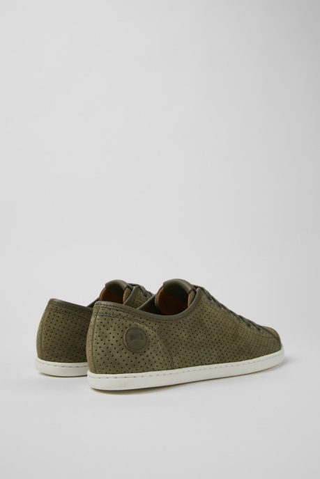 Uno Green Nubuck And Leather Sneakers For Women Camper AU New Arrivals