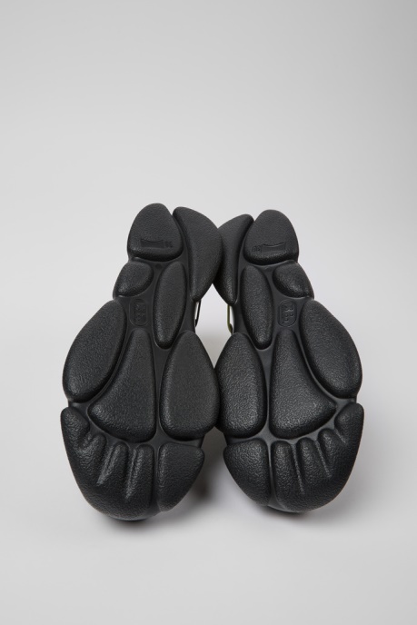 Design Twins Gray Yellow And Black Leather Sneakers For Women Camper AU