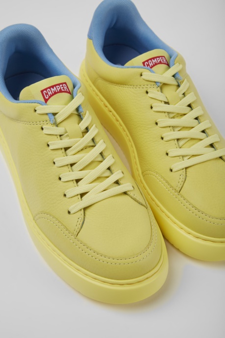 Exclusive Camper AU Runner K21 Yellow Leather Sneakers For Women