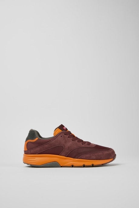 Drift Burgundy And Orange Textile And Nubuck Sneakers For Women Exclusive Camper AU