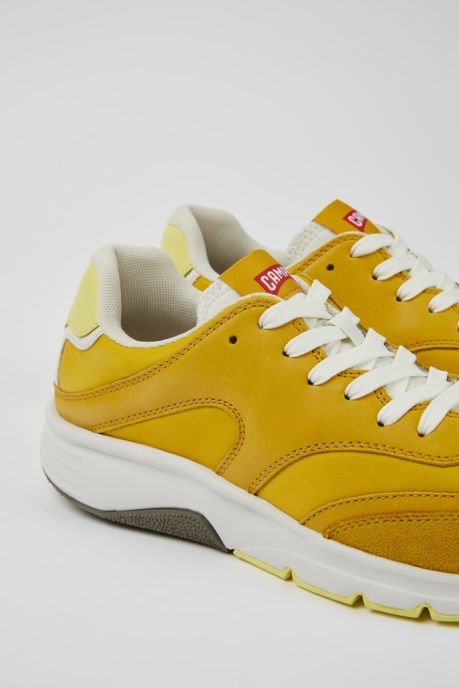 Drift Yellow Textile And Leather Sneakers For Women Exclusive Camper AU