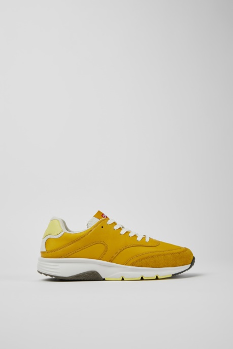 Drift Yellow Textile And Leather Sneakers For Women Exclusive Camper AU