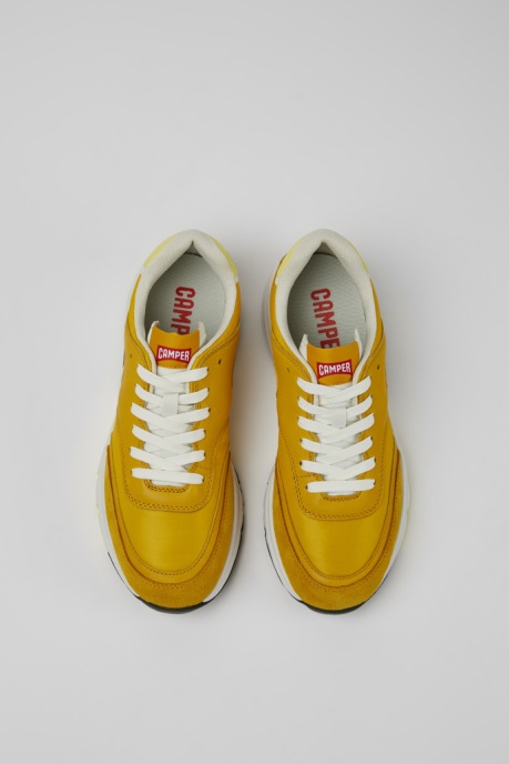 Drift Yellow Textile And Leather Sneakers For Women Exclusive Camper AU