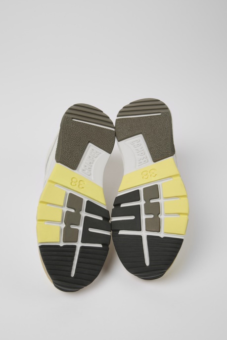 Drift White And Beige Textile And Leather Sneakers For Women Exclusive Camper AU