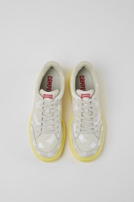Camper AU Runner K21 White Leather Sneakers For Women New Arrivals