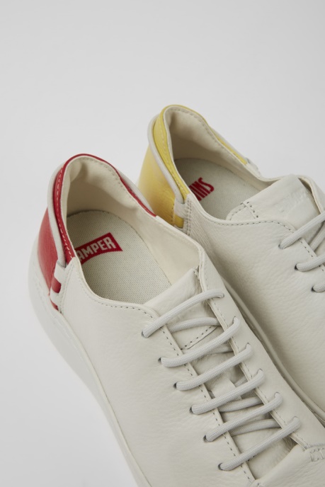 Twins White Leather Sneakers For Women Camper AU New Arrivals