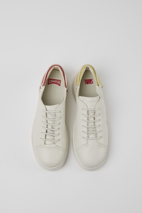 Twins White Leather Sneakers For Women Camper AU New Arrivals