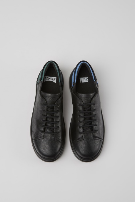 Design Twins Black Leather Sneakers For Women Camper AU