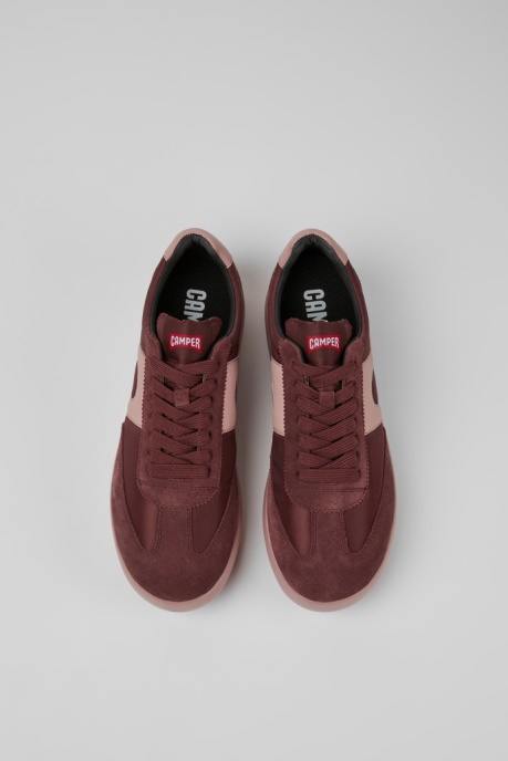 Camper AU Pelotas Xlite Burgundy Sneakers For Women New Arrivals