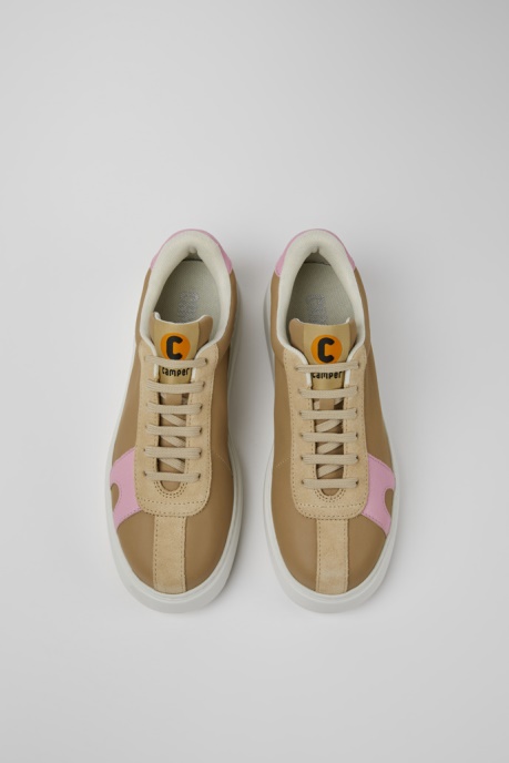 Exclusive Camper AU Runner K21 Beige And Pink Sneakers For Women